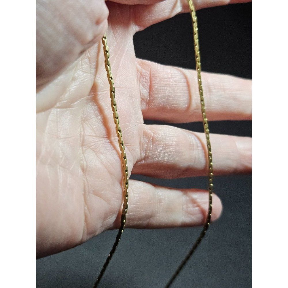 Vintage Amway gold tone necklace 20"